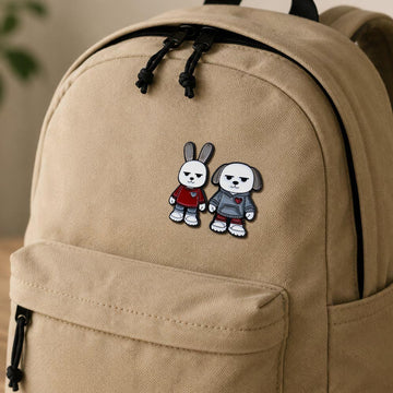 Rabbitgirl and Dogboy (Enamel Pin Set)