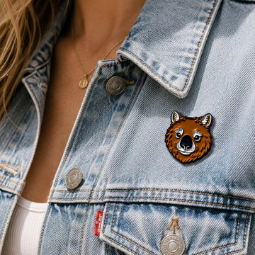 Northern Hairy-Nosed Wombat (Enamel Pin)
