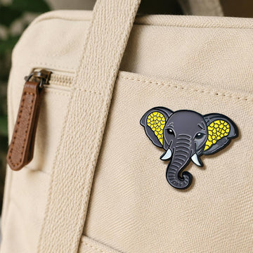 African Forest Elephant (Enamel Pin)