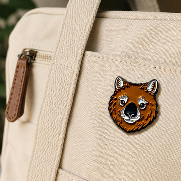 Northern Hairy-Nosed Wombat (Enamel Pin)