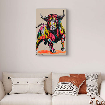10PM Bull (Original Painting)