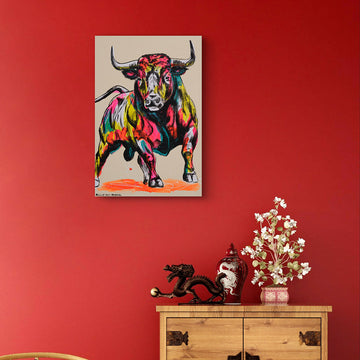 10PM Bull (Original Painting)