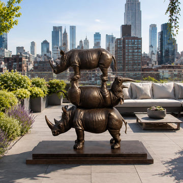 The Very Last Three on Earth (Bronze Sculpture, Mid-Size)