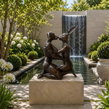 They Kissed and Kissed More (Bronze Sculpture, Mid-Size)