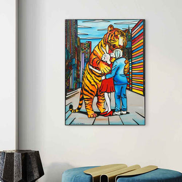 A Hug They Would Never Forget (Original Painting)