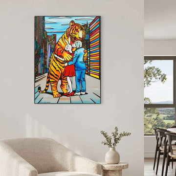 A Hug They Would Never Forget (Original Painting)