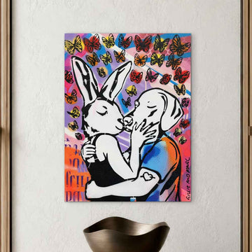 A Kiss is a Thousand Words (Original Painting)
