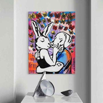 A Kiss is a Thousand Words (Original Painting)