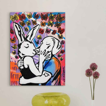 A Kiss is a Thousand Words (Original Painting)
