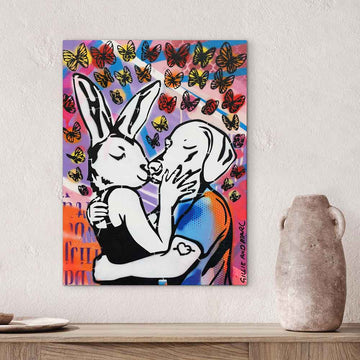 A Kiss is a Thousand Words (Original Painting)