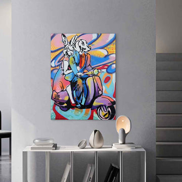 A Love Story on Wheels (Original Painting)