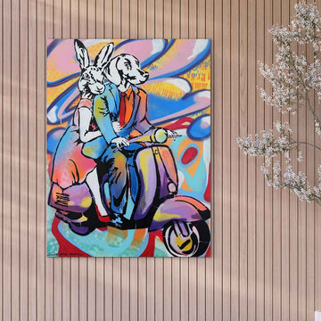 A Love Story on Wheels (Original Painting)