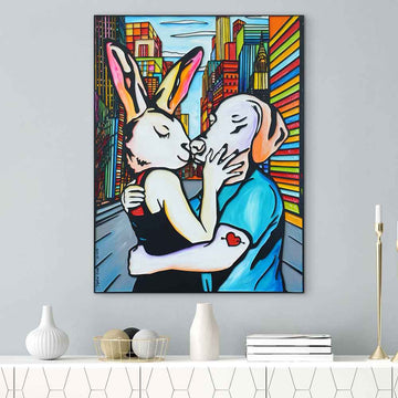 A New York Kiss (Original Painting)