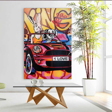 A Love Story Across Continents (Original Painting)