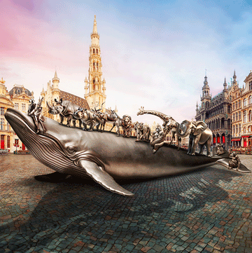 A whale of a good time (Bronze Sculpture)