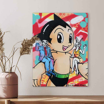 Astro Boy and the Power of Friendship (Original Painting)