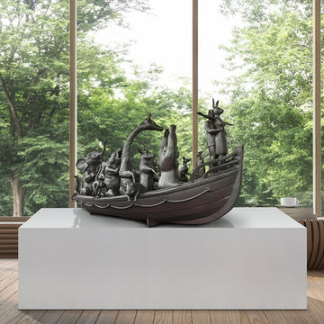 The Wildlife Wonder Boat for Hope (Bronze Sculpture)