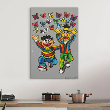 Bert and Ernie Danced Together (Original Painting)