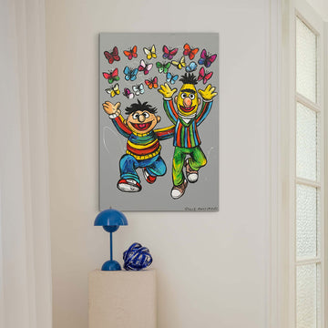 Bert and Ernie Danced Together (Original Painting)