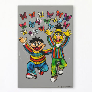 Bert and Ernie Danced Together (Original Painting)