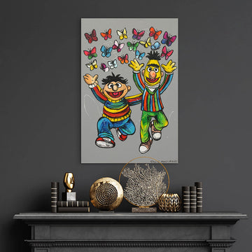 Bert and Ernie Danced Together (Original Painting)