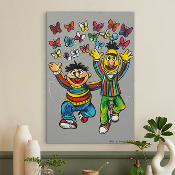 Bert and Ernie Danced Together (Original Painting)