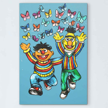 Bert and Ernie Forever and Ever (Original Painting)