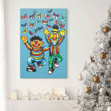 Bert and Ernie Forever and Ever (Original Painting)