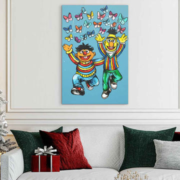 Bert and Ernie Forever and Ever (Original Painting)