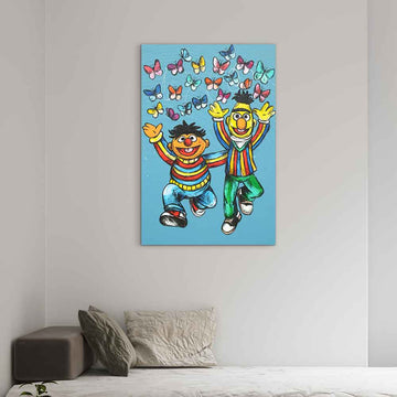 Bert and Ernie Forever and Ever (Original Painting)