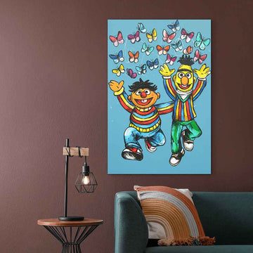 Bert and Ernie Forever and Ever (Original Painting)
