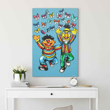 Bert and Ernie Forever and Ever (Original Painting)