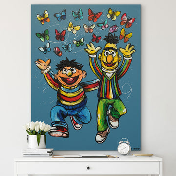 Bert and Ernie Were Best Friends (Original Painting)