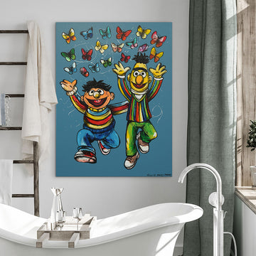Bert and Ernie Were Best Friends (Original Painting)