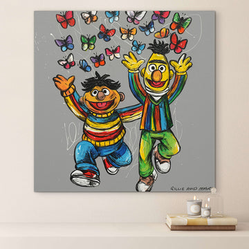 Bert and Ernie Were Besties (Original Painting)