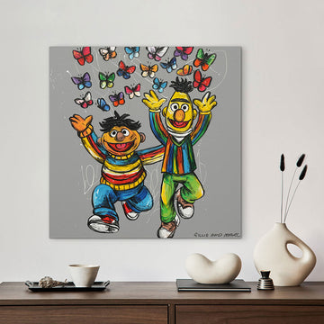 Bert and Ernie Were Besties (Original Painting)