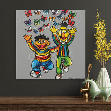 Bert and Ernie Were Besties (Original Painting)
