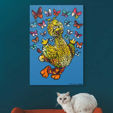 Big Bird Had A Love of Flying (Original Painting)