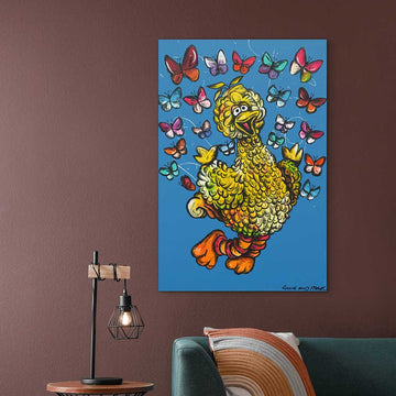 Big Bird Had A Love of Flying (Original Painting)