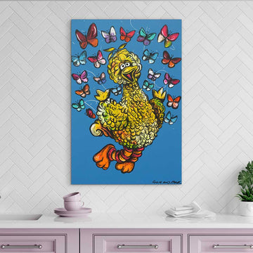 Big Bird Had A Love of Flying (Original Painting)