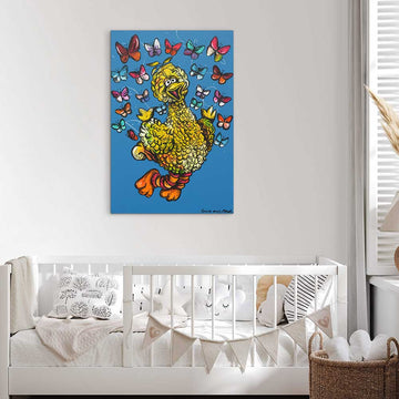 Big Bird Had A Love of Flying (Original Painting)