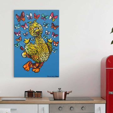 Big Bird Had A Love of Flying (Original Painting)
