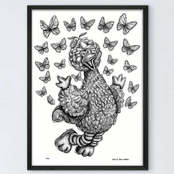 Big Bird Jumps for Joy (Giclee Canvas Print)