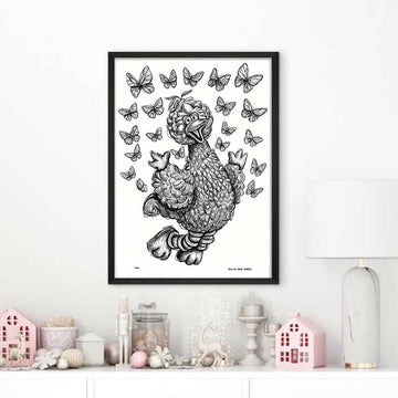 Big Bird Jumps for Joy (Giclee Canvas Print)