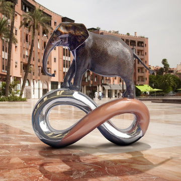 Big Elephant Infinity (Bronze Sculpture)