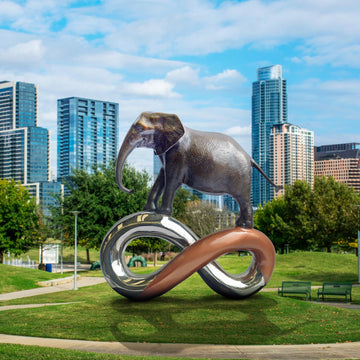 Big Elephant Infinity (Bronze Sculpture)