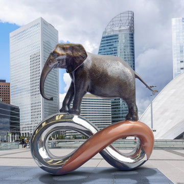 Big Elephant Infinity (Bronze Sculpture)
