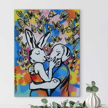 Big Kiss (Original Painting)