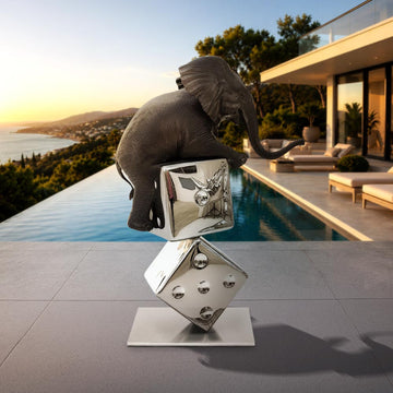 Big Luck of the Elephant (Bronze Sculpture)