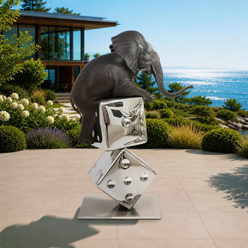 Big Luck of the Elephant (Bronze Sculpture)